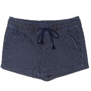 LOFT blue pinstripe shorts with drawstring and pockets